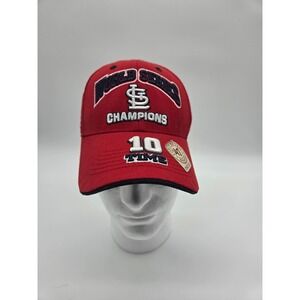 St Louis Cardinals 47 Brand World Series Champions Time Hat Red Adjustable Cap